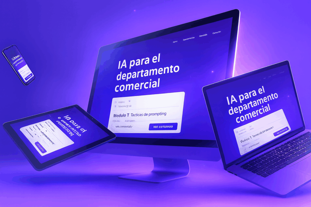 AULA VIRTUAL IA para el departamento comercial
