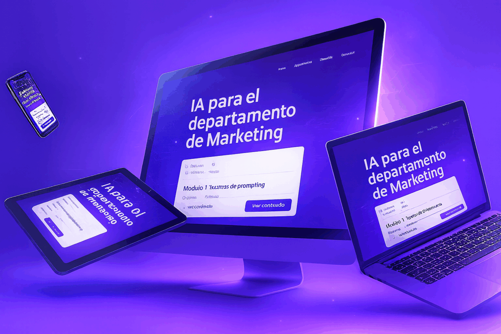 AULA VIRTUAL IA para el departamento de Marketing