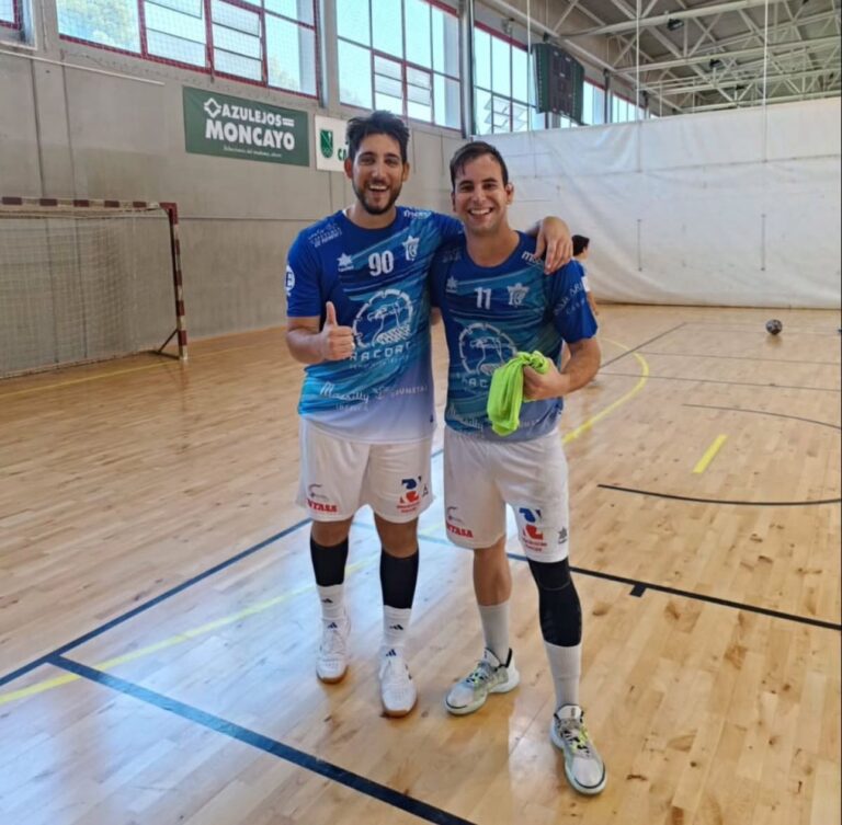 Ivan reyes y Alberto Laplaza Ceos de IA Experience y patrocinadores de Balonmano Casetas